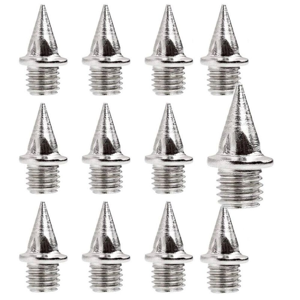 Precision Pyramid Athletic Shoe Spikes Set (Pack of 12) / Silver